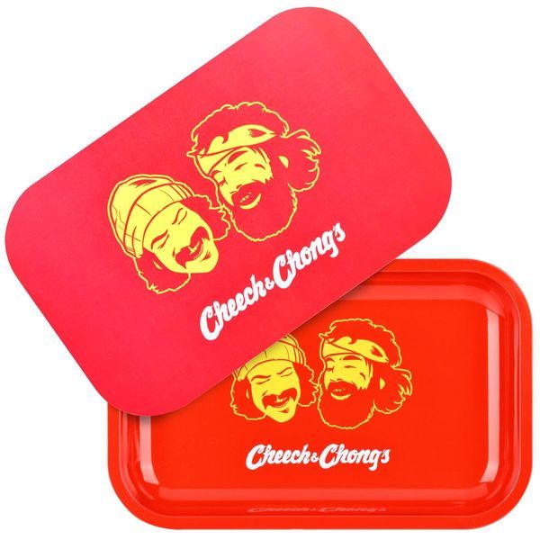 Metal Rolling Tray With Lid Medium (Cheech & Chong x Pulsar)