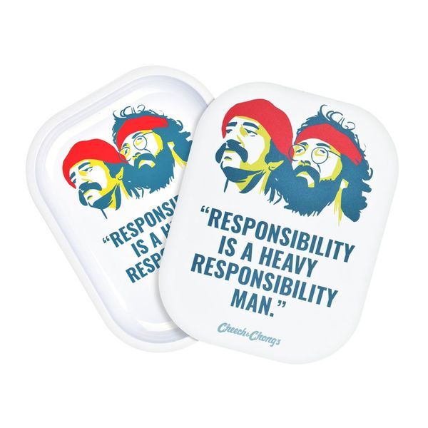 Metal Rolling Tray With Lid Small (Cheech & Chong x Pulsar)