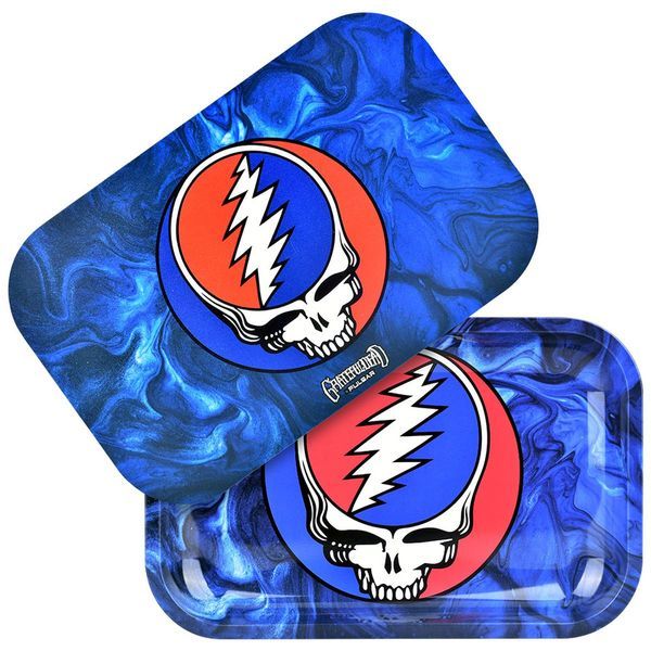 Metal Rolling Tray With Lid Medium (Grateful Dead x Pulsar)