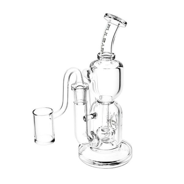 Emergence Hourglass Recycler Glass Dab Rig (Pulsar)