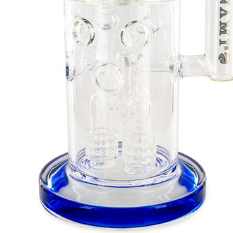Barrel Showerhead Drum Honeycomb Bong 20'' (Tsunami Glass)