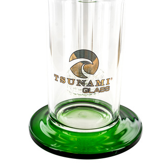 Side Neck Shower Head Dab Rig 10'' (Tsunami Glass)