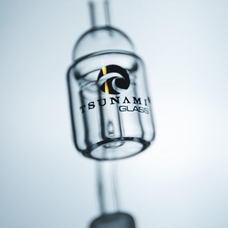 Thermal Quartz Banger with Carb Cap (Tsunami Glass)
