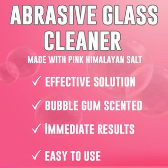Abrasive Glass Cleaner 16oz (Pink Formula Plus)