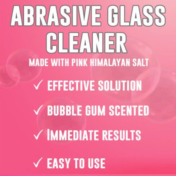 Abrasive Glass Cleaner 16oz (Pink Formula Plus)