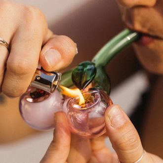 Lucky Cherry Glass Pipe (Goody Glass)