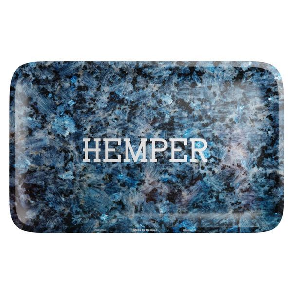 Luxe Marble Rolling Tray Black/Blue (Hemper)