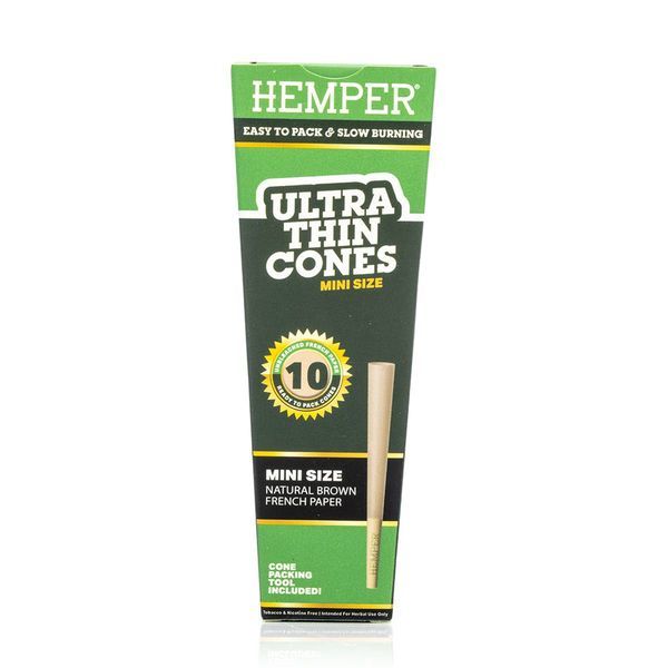 Hemper Ultra Thin Brown Mini Cones