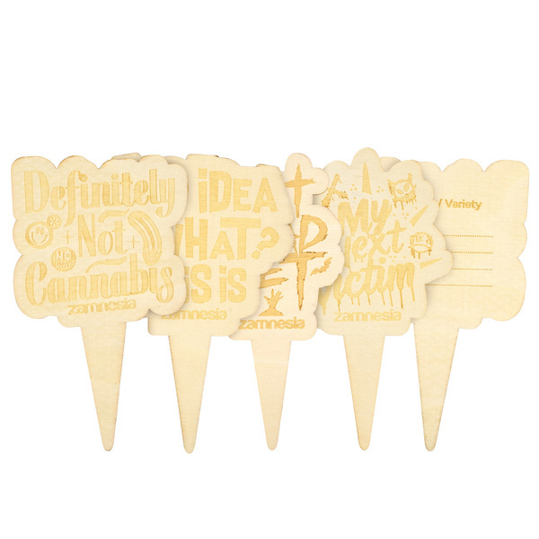 Wooden Pot Markers (Zamnesia)