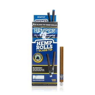 King Size Rolls + Glass Tip 2PK (Hemper)
