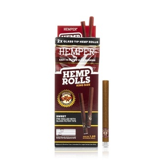 King Size Rolls + Glass Tip 2PK (Hemper)