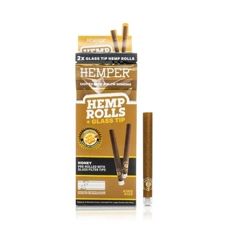King Size Rolls + Glass Tip 2PK (Hemper)