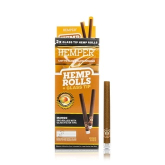 King Size Rolls + Glass Tip 2PK (Hemper)