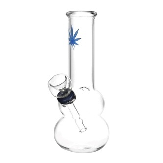 6" Lil Leaf Glass Bong