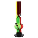 Acrylic Bong Rasta Twist