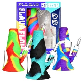 RIP Series Mini Lava Flow Silicone Dab Rig Set (Pulsar)