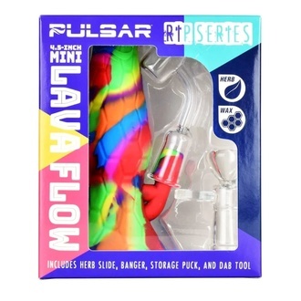 RIP Series Mini Lava Flow Silicone Dab Rig Set (Pulsar)