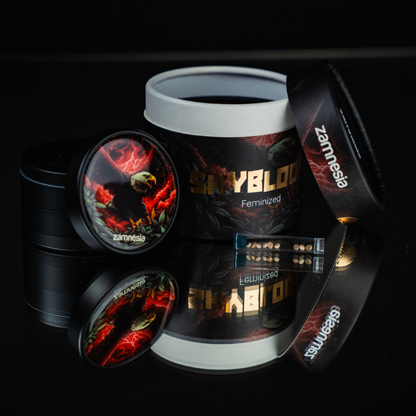 Skyblood (Zamnesia Seeds) - 9 Feminized Seeds + Grinder