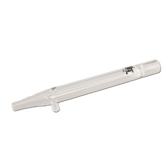 One Hitter Glass with Roll Stop (Black Leaf)