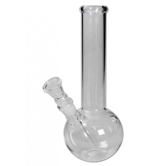 Glass Bong Straight with Round Base