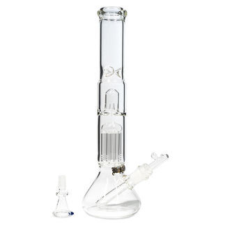 Glass Herb And Oil Bong Black Leaf