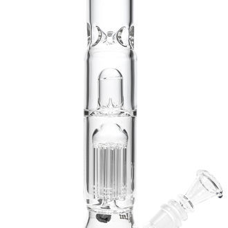 Black Leaf Glass Percolator Icebong with Dome Diffusor