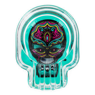 Glass Ashtray Skull