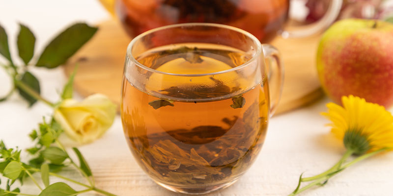 Drinking catnip tea