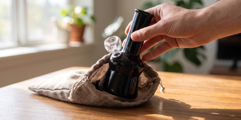 Mini Transparent Glass Bong Mini Transparent Glass Bong