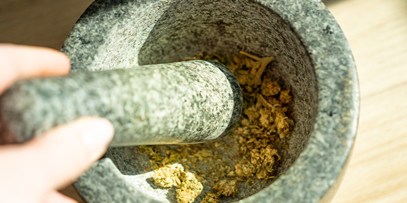 First, You Need To Grind Up Your Weed