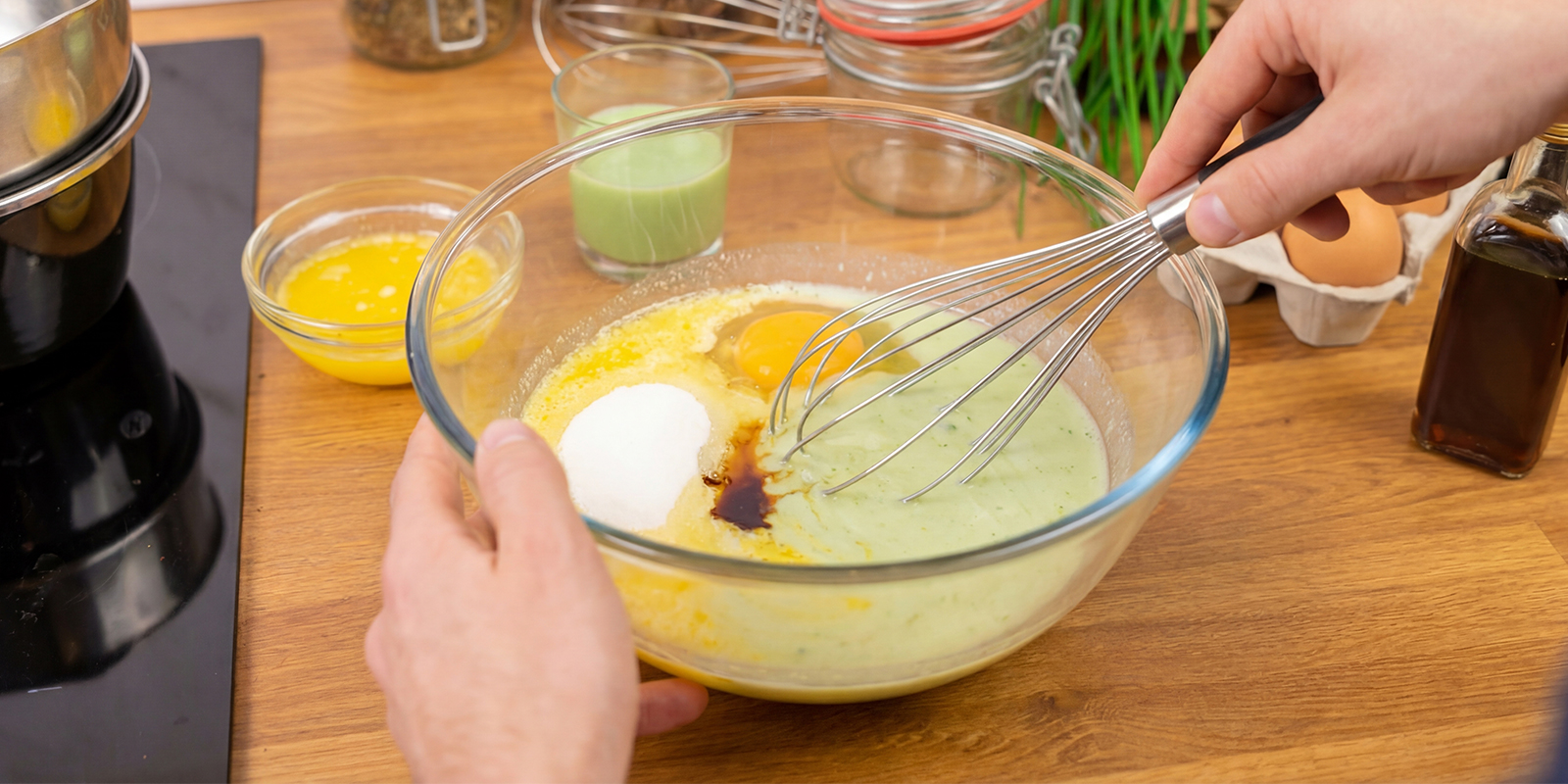 Mix the wet ingredients