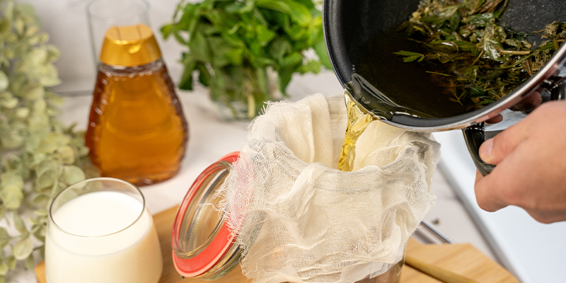 Strain The Plant Material From Your “tea”